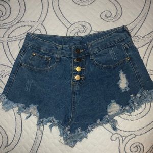 High Waisted Jean Shorts
